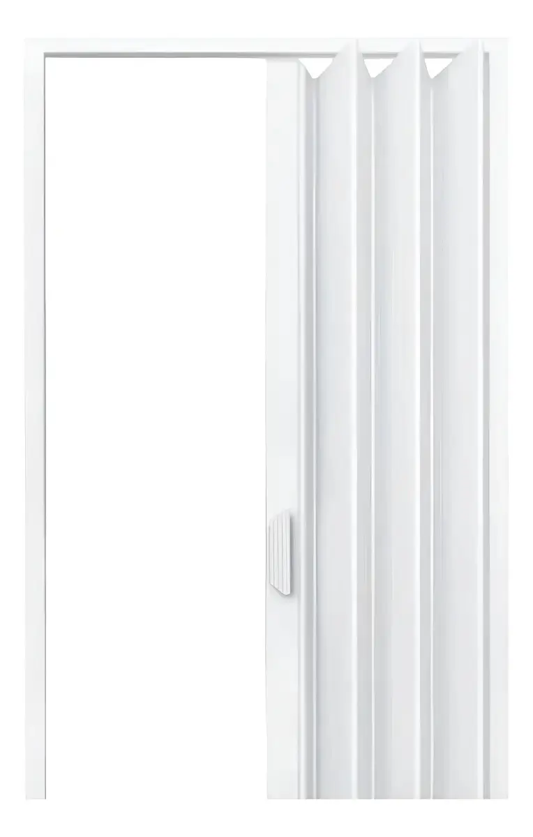 Porta Sanfonada Pvc 210x70cm Branca Fortlev Cor Branco