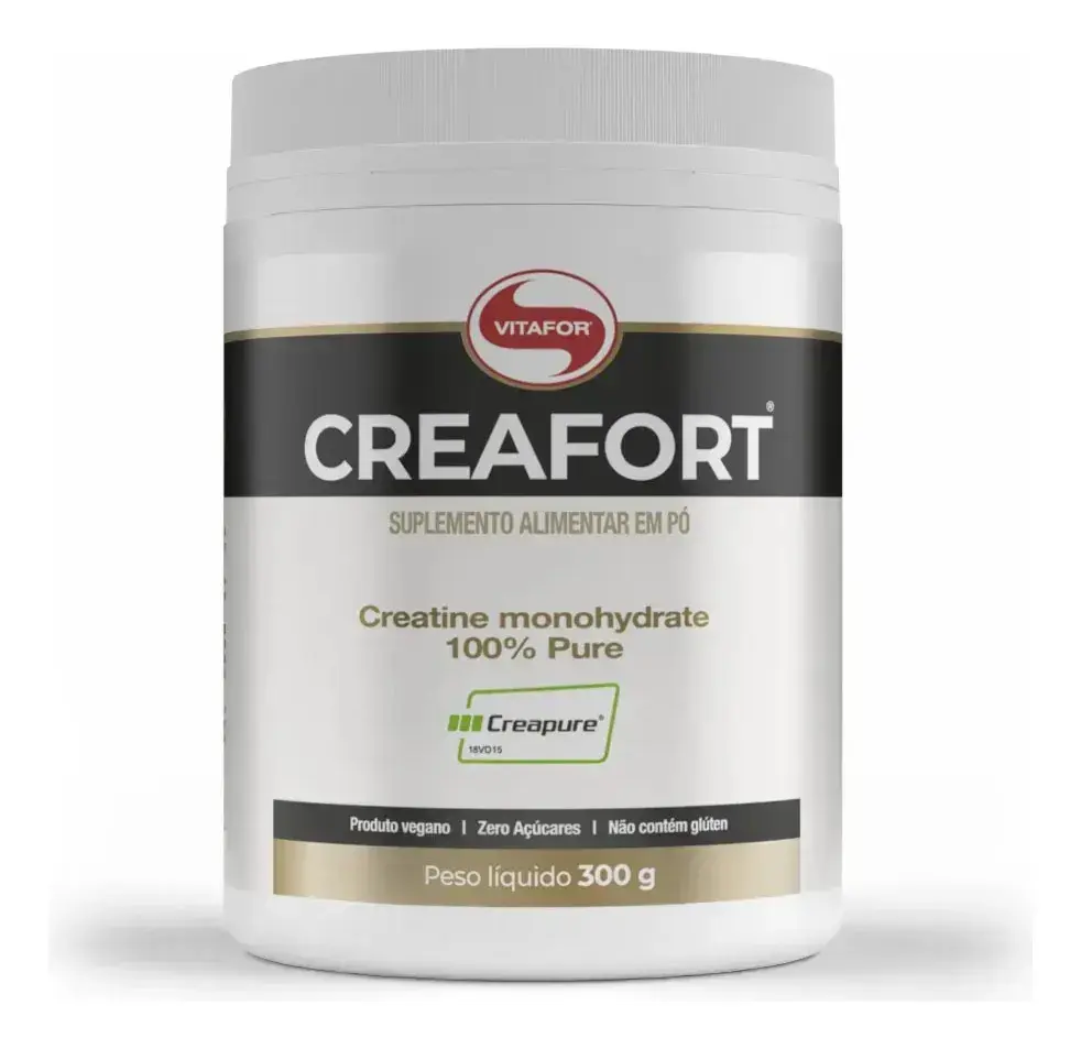 Creatina Vitafor Creafort Creapure Creafort pote 300g Sem sabor x 300g