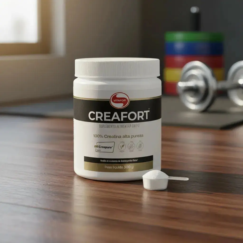 Creatina Vitafor Creafort Creapure Creafort pote 300g Sem sabor x 300g thumbnail 3