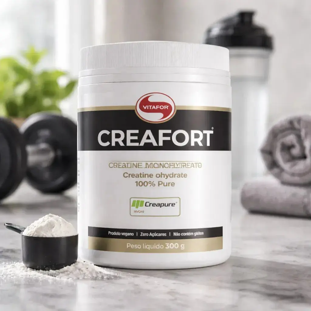 Creatina Vitafor Creafort Creapure Creafort pote 300g Sem sabor x 300g thumbnail 4