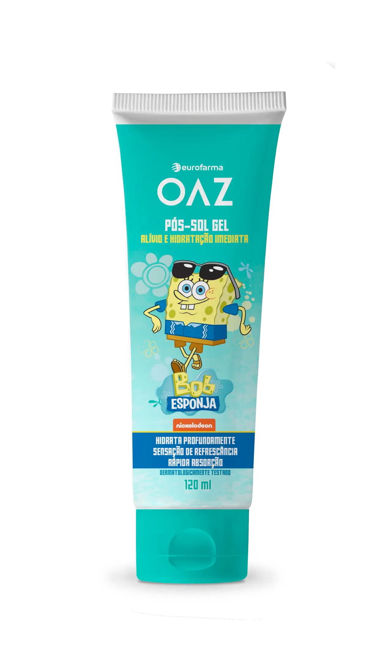 OAZ Gel Pós-Sol Infantil Bob Esponja 120ml - 1