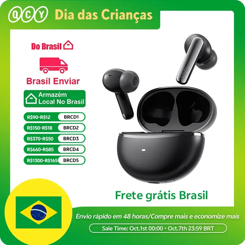 QCY HT18 Melobuds N70 fones de ouvido sem fio bluetooth 6.0 adaptável híbrido anc 6 microfones ldac alta-res áudio carregamento sem fio 50h - 1