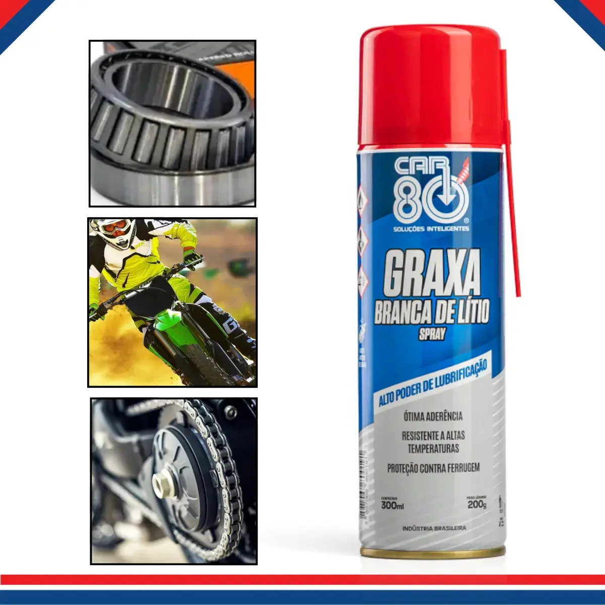 Car 80 Graxa Branca 300ml - 1