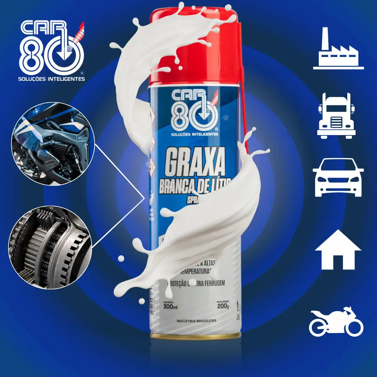 Car 80 Graxa Branca 300ml thumbnail 5