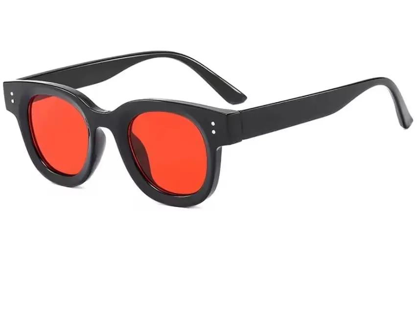 Óculos Contra Luz Azul – Proteção Eficaz, Redução de Fadiga Ocular e Melhora do Sono, Lentes Vermelhas Bloqueio 99-100% Luz Azul, Celular e Computador