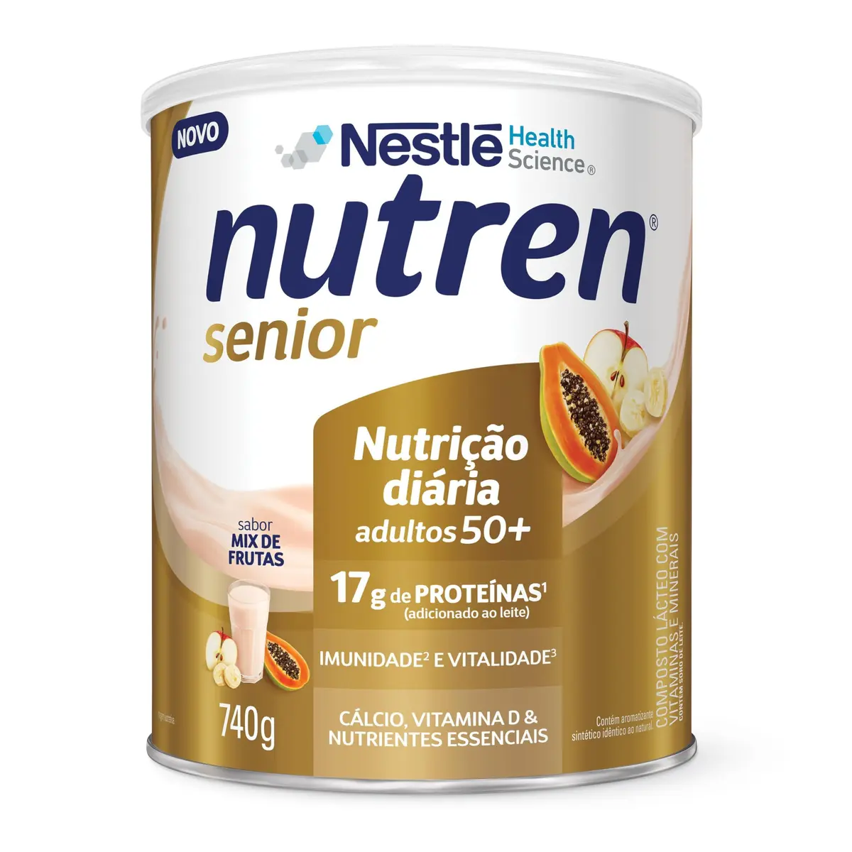 Composto Lácteo de Mix de Frutas Nutren Senior, 740g