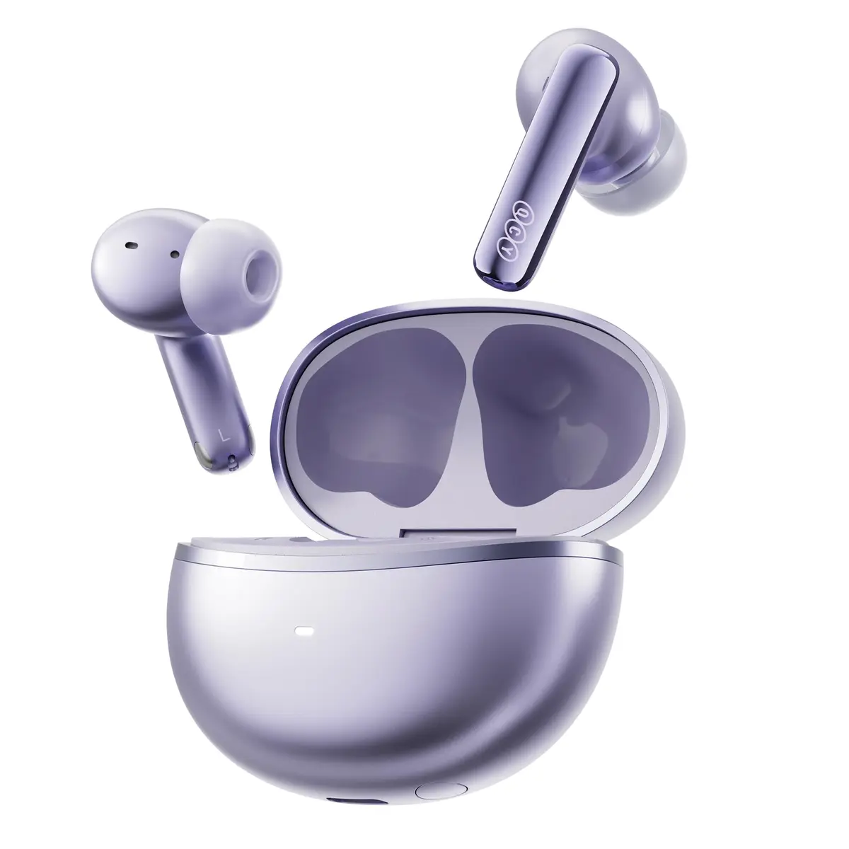 QCY MeloBuds N70, Fones de Ouvido Bluetooth 6.0, ANC Adaptativo, 50H, TWS | Áudio Hi-Res LDAC,Cancelamento de Ruído Ativo de -56dB,Intra Auricular,Conexão dupla,À prova d'água IPX5,Carregamento sem fio