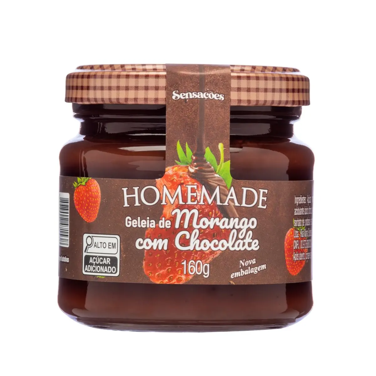 Geleia de Morango com Chocolate Homemade Sensação
