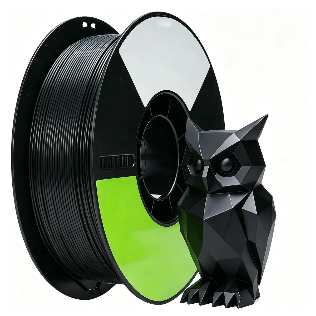Creatorally Filamento Ultra PLA 1,75mm 1kg Preto | Impressão até 300mm/s, Cores vibrantes, Precisão ±0,02mm, Fluxo uniforme, Compatível com FDM