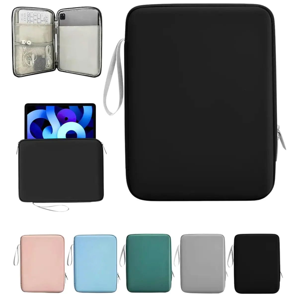 Bolsa para Tablet 11 Polegadas Case Capa para iPad Estojo com Alça e Zíper | Estojo de Dispositivo Eletrônico Portátil, Compatível com Tablets de 10.9'' e 11'', iPad PRO e iPad Air