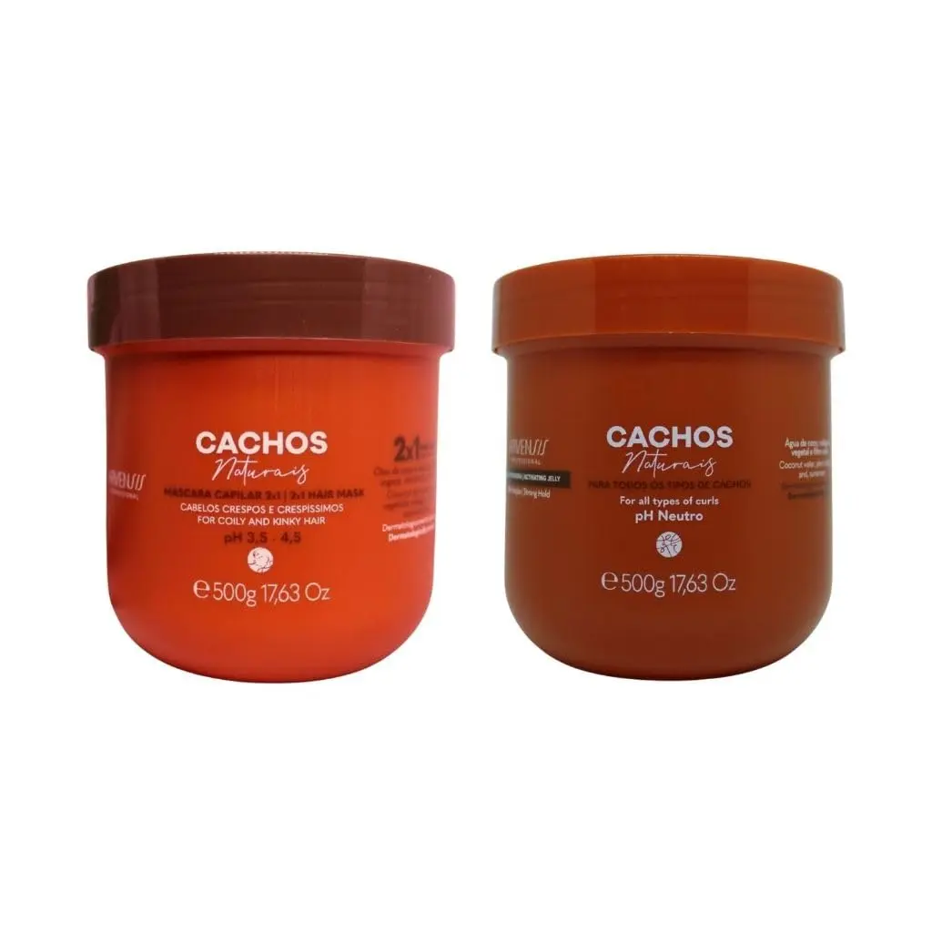 Kit Cabelo Arvensis, Máscara 2x1 e Geleia Capilar Alta Fixação, 450g | Definição, Brilho e Day After Duradouro, Vegano