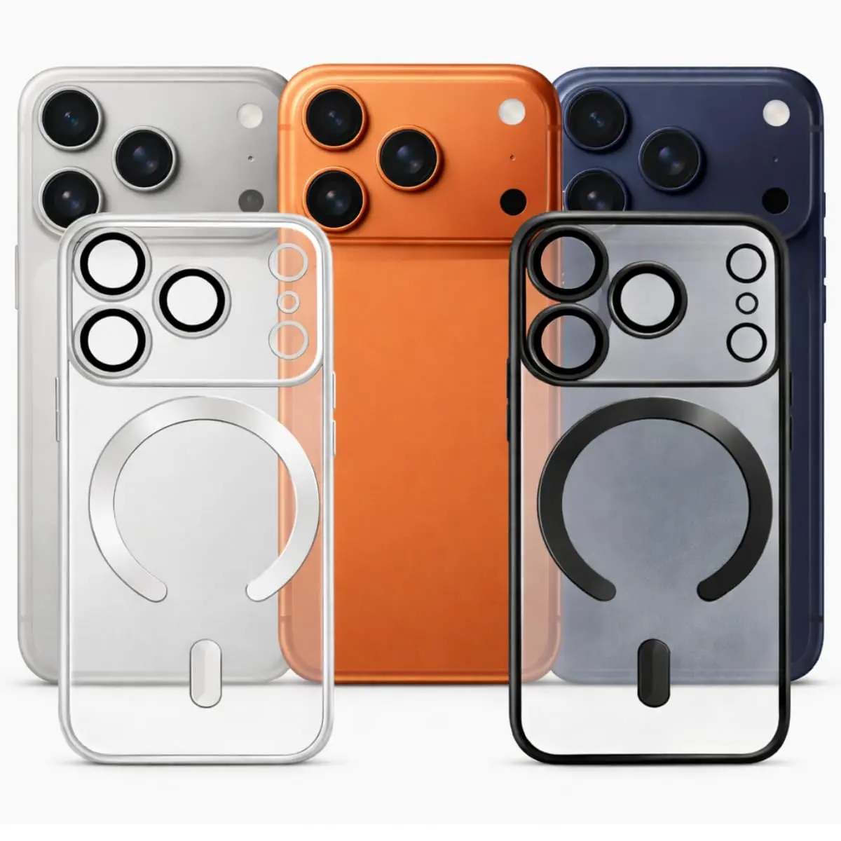 Capa para iPhone 17 PRO 6,3 Polegadas. Capinha Magnetica Premium com Proteção de Câmera. Slim Clear Case Transparente, Anti-Amarelamento, Resistente a Riscos e Anti Impacto, TPU flexível.