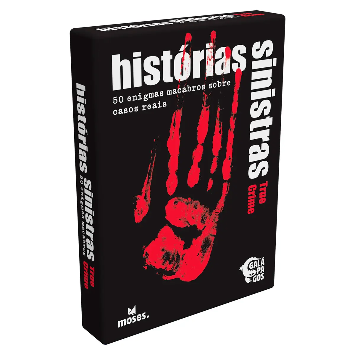 Galápagos Histórias Sinistras: True Crime, 2+ jogadores, 15 minutos | (Black Stories: True Crime) Jogo de Cartas para Amigos