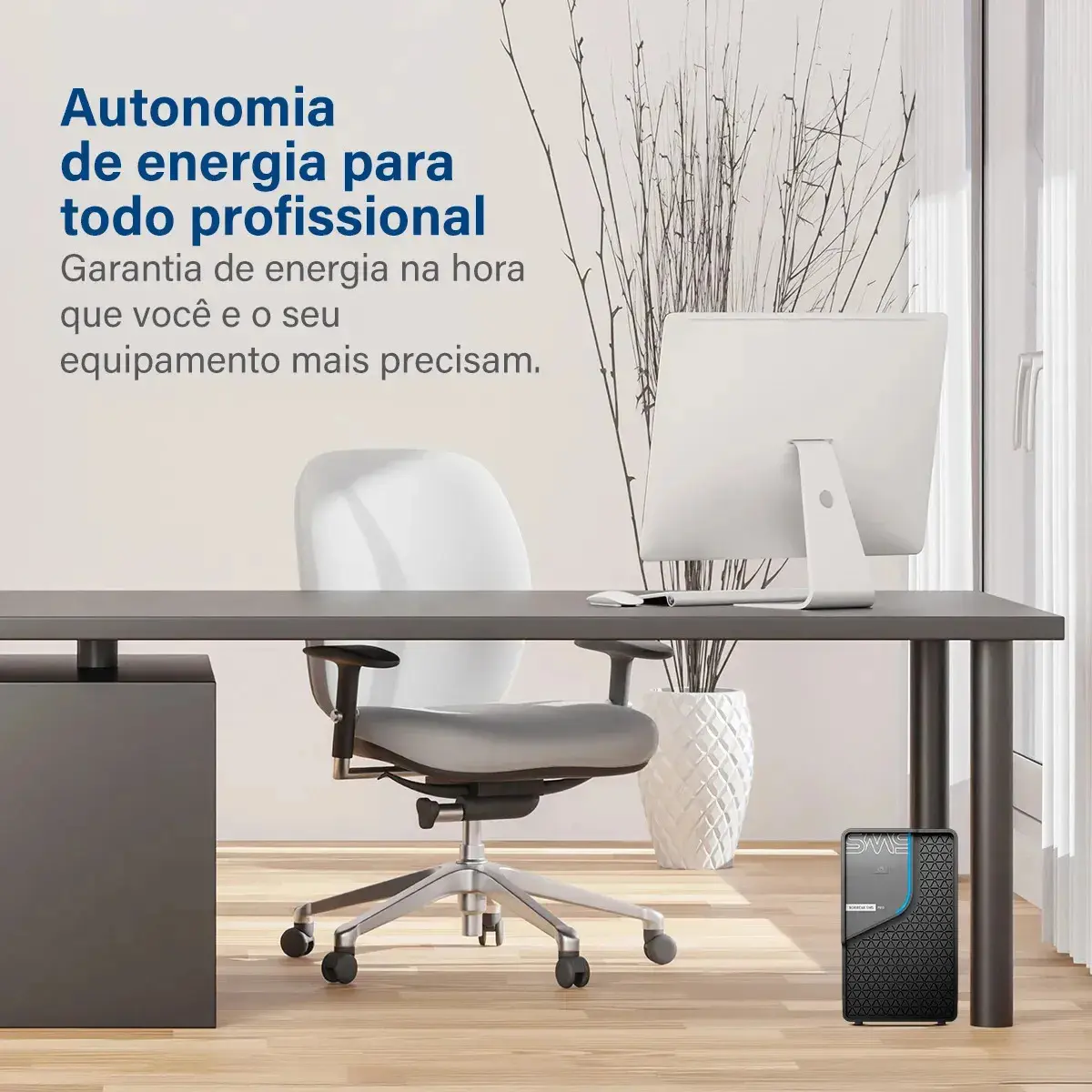 Nobreak SMS PRO 1500VA Bivolt | Energia para Operações Profissionais | Expansão de Autonomia | Ideal para PDV, Monitoramento, Redes, Telefonia e Controle de Acesso thumbnail 3