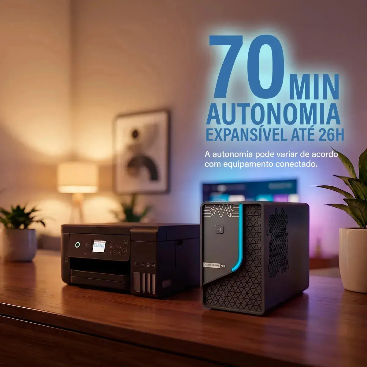 Nobreak SMS PRO 1500VA Bivolt | Energia para Operações Profissionais | Expansão de Autonomia | Ideal para PDV, Monitoramento, Redes, Telefonia e Controle de Acesso thumbnail 5