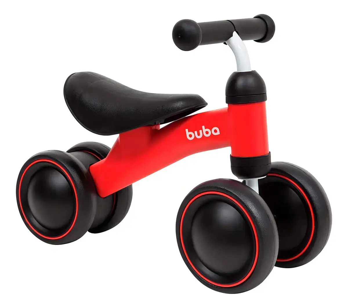 Bicicleta de Equilíbrio Infantil Sem Pedal Vermelho Buba - 1