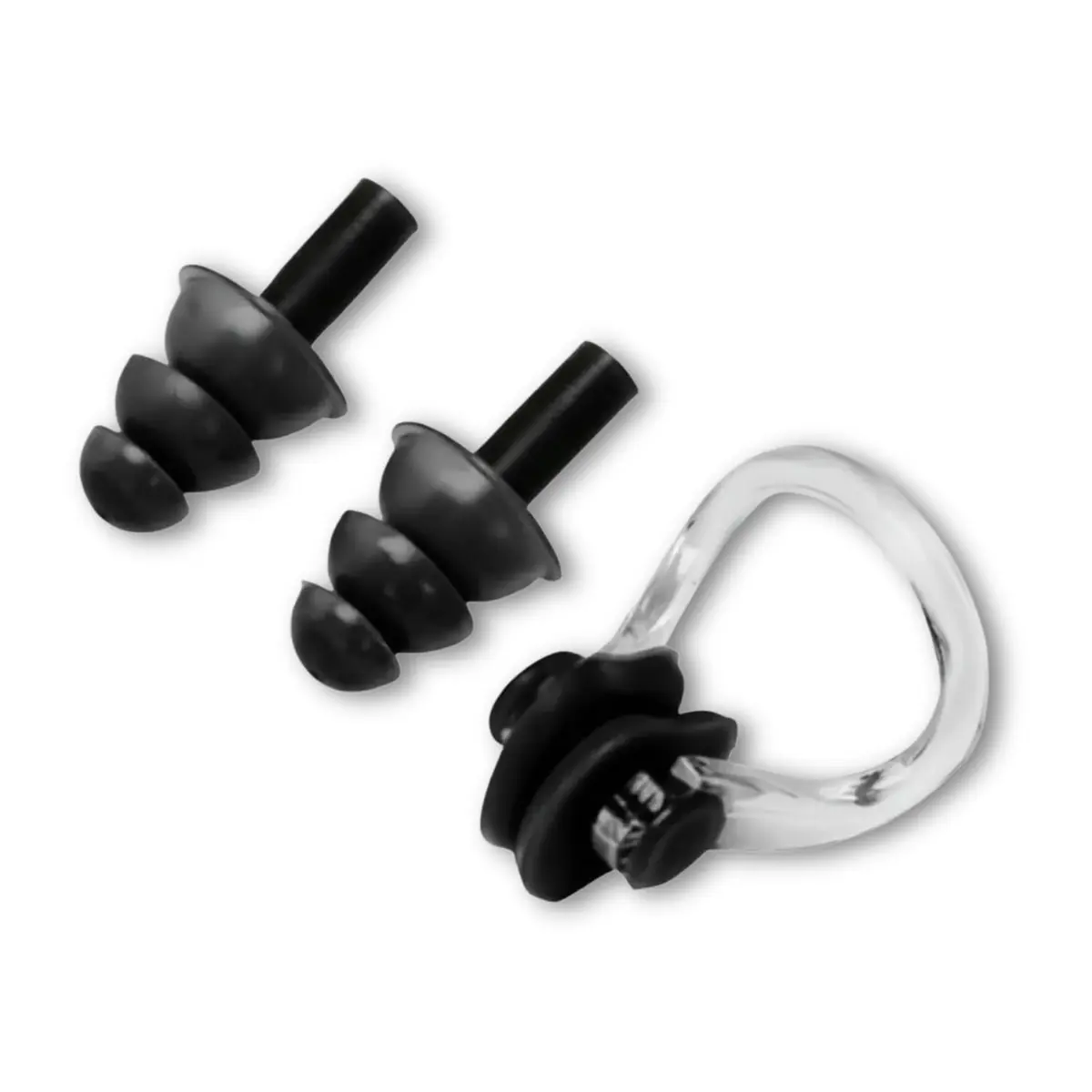 Kit Natação Protetor Auricular e Clipe Nasal, Silicone Macio Impermeável, Anti Água, Tampão de Ouvido Reutilizável para Piscina, Hidroginástica e Banho, Design Ergonômico Confortável