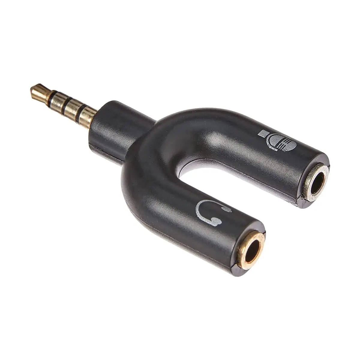 Adaptador Y P2 Para P3 Áudio Fone De Ouvido E Microfone Headset 3.5mm Fone De Ouvido E Smartphone Celular PC Controle De Vídeo Game Earphone Headphone Splitter Y Shape Stereo - 1