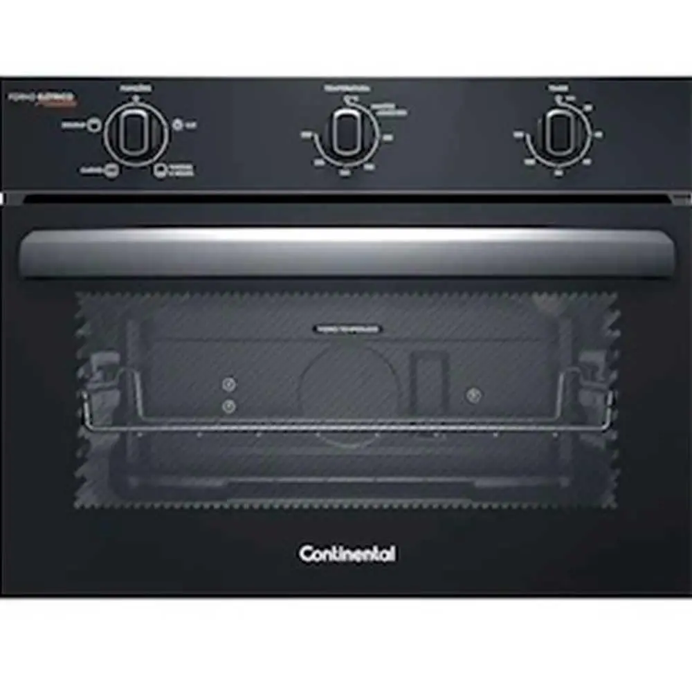 Continental Forno de Embutir Elétrico OC4EM Preto 50 Litros com TOPLimpaFácil 1575W Embutir 45x56x53 cm 18,9 kg