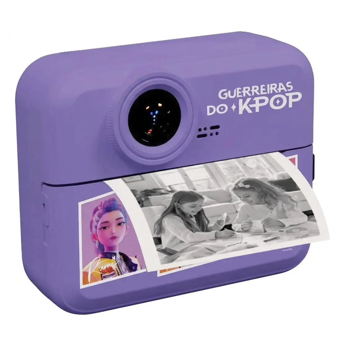 Câmera Digital Infantil com Impressão Instantânea Guerreiras do K-Pop