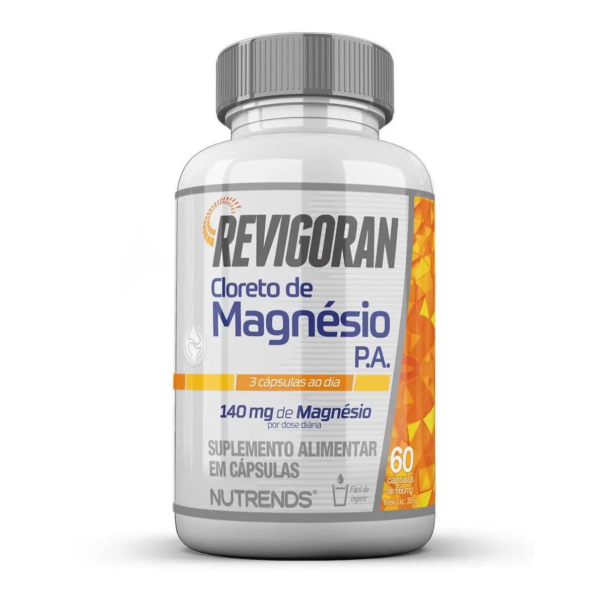 Revigoran Cloreto de Magnésio P.A. 500mg 60 cápsulas, Nutrends