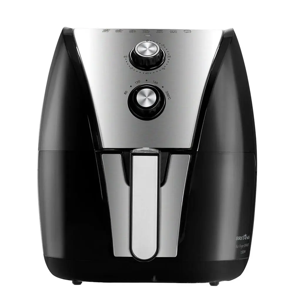 Air Fryer Britania 4,35 Litros 1500W Preto/Inox 220V BFR40PI