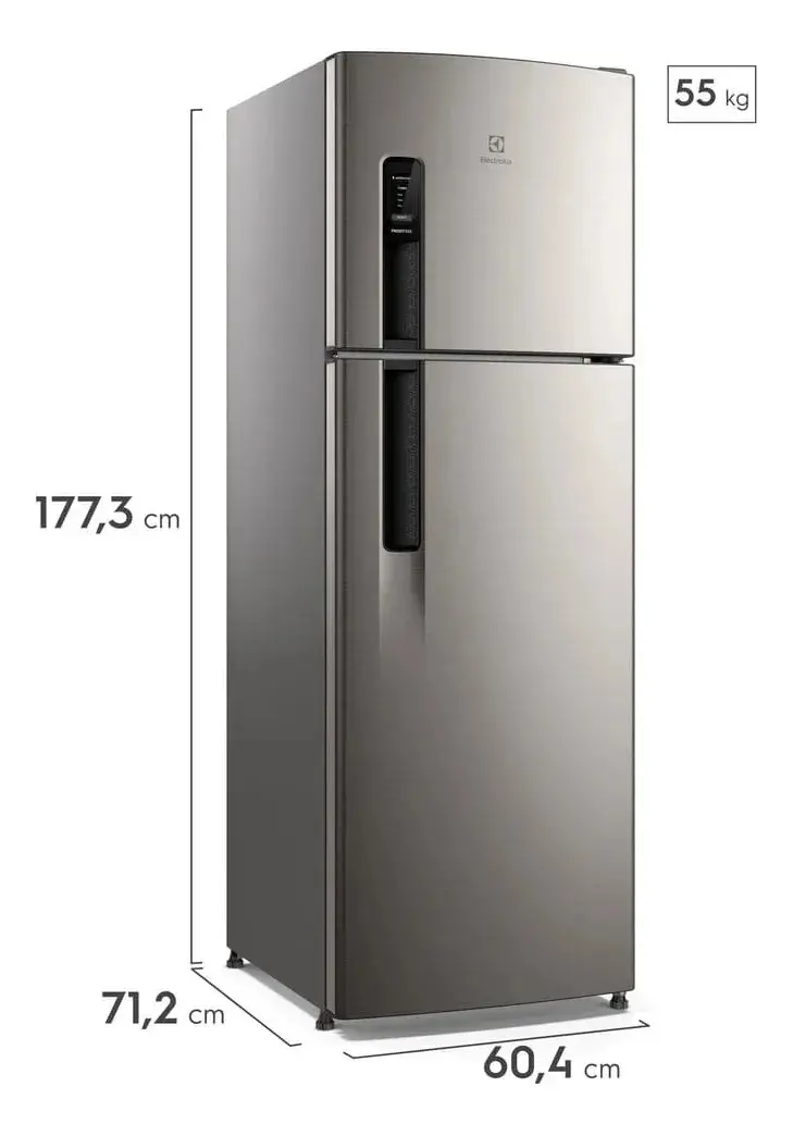 Geladeira Electrolux Frost Free 380L AutoSense Inverter Duplex Inox Look (IF41S) thumbnail 2