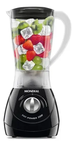 Liquidificador Mondial 1,5l Easy Power 550w L-550-b Cor Preto