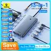 [Com Taxa] Hub USB-C 13-em-1 com HDMI/DP/VGA RJ45 100W Baseus - 1