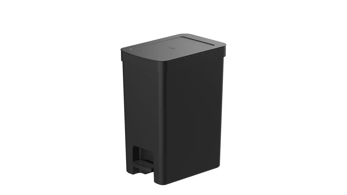Ou Lixeira de Pedal Slim 30 L Preto Linha Trium | Linha Trium