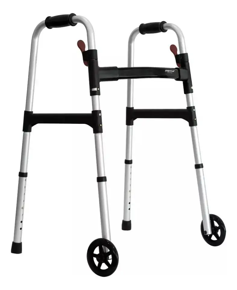 Andador ortopédico Mercur BC1547 ANDADOR COM RODAS prateado