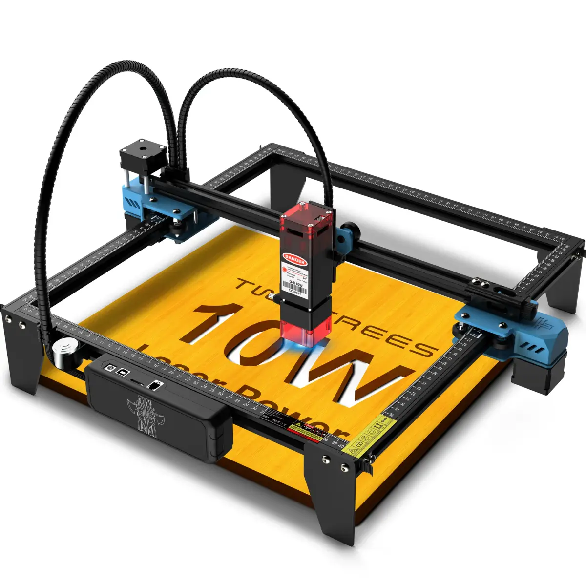 Máquina de gravação a laser TwoTrees TTS-10 Pro/TTS-55 Pro, 40W/80W, para gravação e corte a laser, luz azul de 445±5nm, máquina CNC para madeira e acrílico.