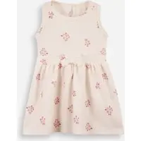 vestido infantil texturizado floral off white - 1