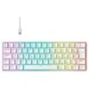 Teclado Mecânico Gamer Hyrax Thunder HCK61, RGB, Switch Red, 100% anti-ghosting, ABNT2 - HCK61W-RED-RGB - 1