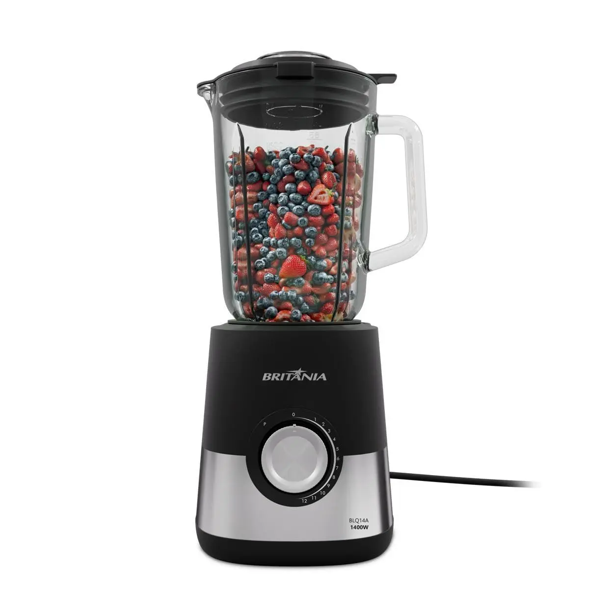 Liquidificador Britânia 2,3L de Vidro 12 Velocidades BLQ14A 220V