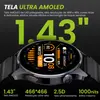 Smartwatch HAYLOU Watch 4S com Tela AMOLED de 1.43", Ligações por Bluetooth, com Pulseira Extra e +120 Modos de Treino - 1