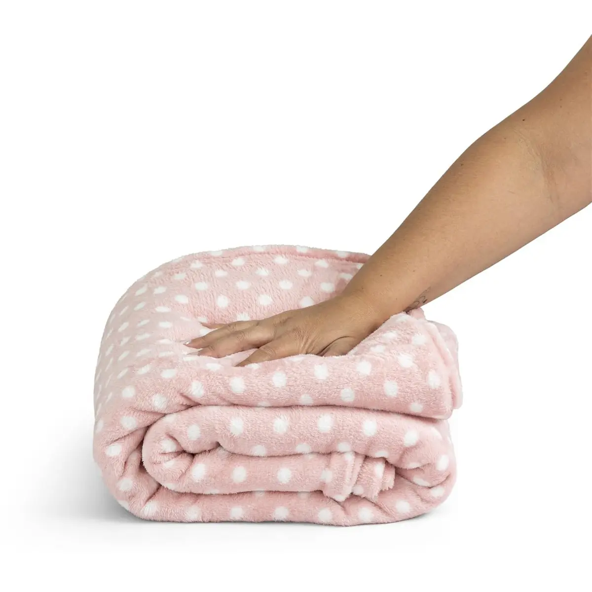 Cobertor Queen Manta Microfibra Fleece 01 Peça (Toque Aveludado) - Poa Rose