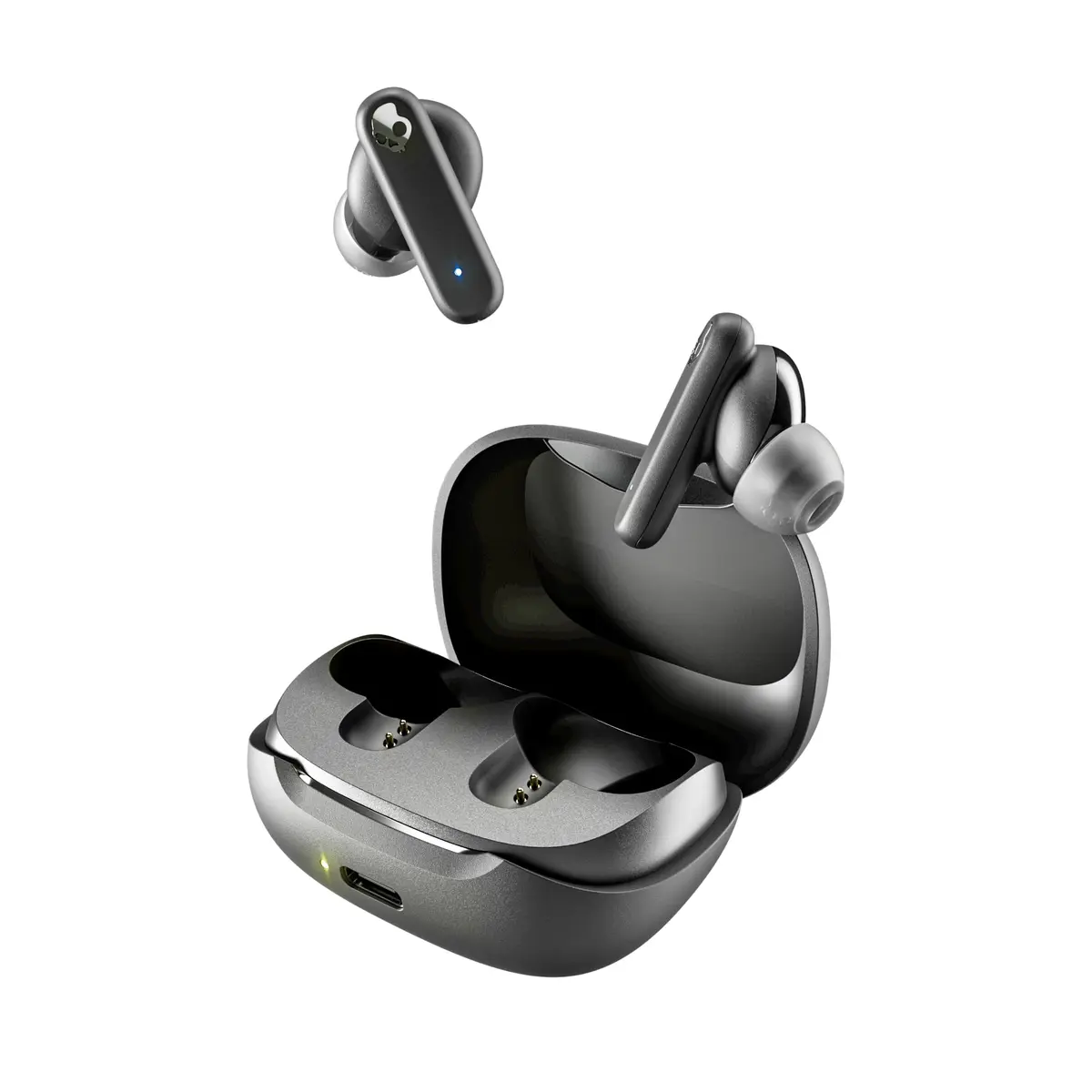 Fones de ouvido Sem Fio Skullcandy Smokin Buds Intra-Auriculares, Bateria de 20 Horas, Resistente a Suor e Água, Microfone Integrado - Preto