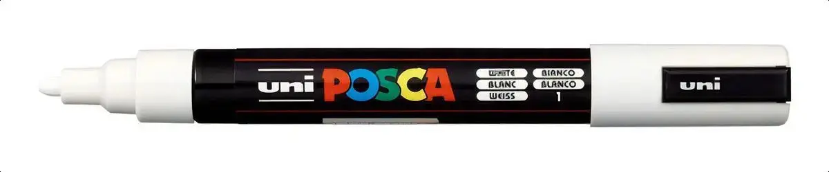 Caneta Marcador Branca Uni-ball Posca Pc-5m