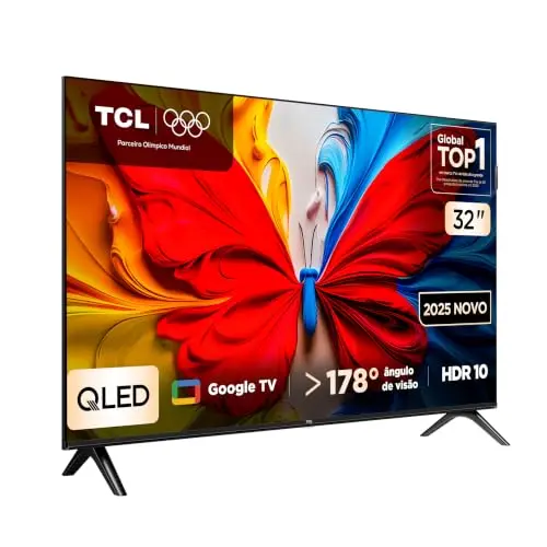 Smart TV TCL 32 Polegadas QLED Full HD S5K WiFi Bluetooth Google TV 2 HDMI HDR10 Dolby Audio 32S5K thumbnail 3