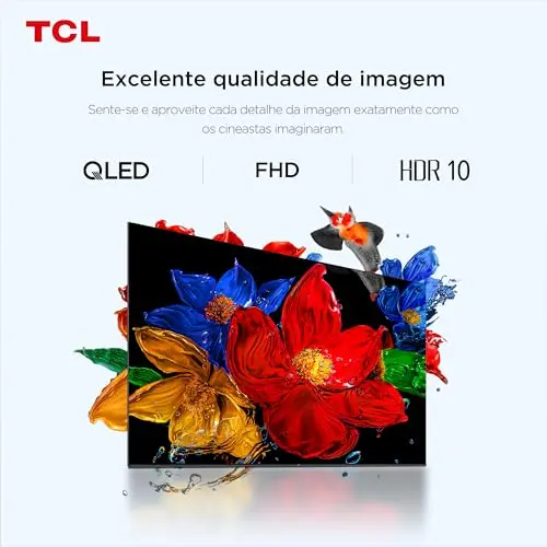 Smart TV TCL 32 Polegadas QLED Full HD S5K WiFi Bluetooth Google TV 2 HDMI HDR10 Dolby Audio 32S5K thumbnail 6