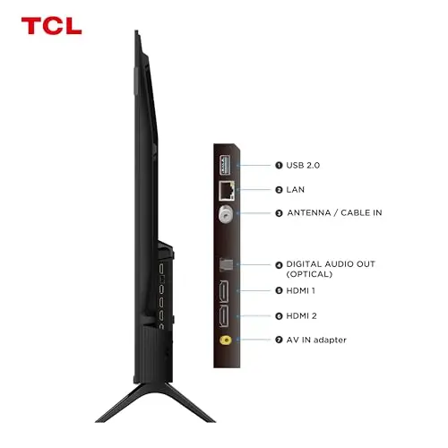 Smart TV TCL 32 Polegadas QLED Full HD S5K WiFi Bluetooth Google TV 2 HDMI HDR10 Dolby Audio 32S5K thumbnail 8