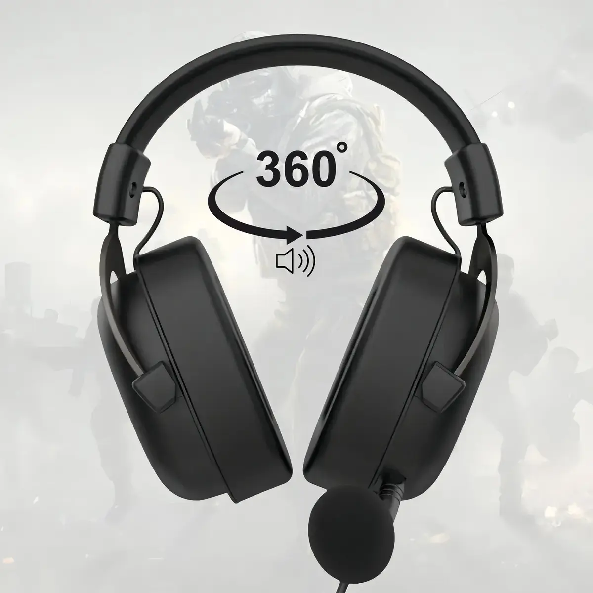 Fone De Ouvido Headset Gamer Havit H2002d P3 Para PS3/PS4/PS5/XBOX/PC Cor Preto thumbnail 8