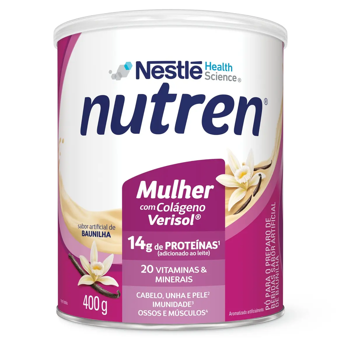 Nutren Suplemento Alimentar Beauty Vanilla 400G