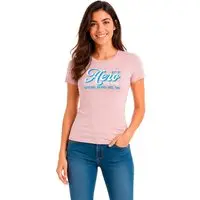 Camiseta Manga Curta Feminina Silkada Aéropostale 98120162 Rosa