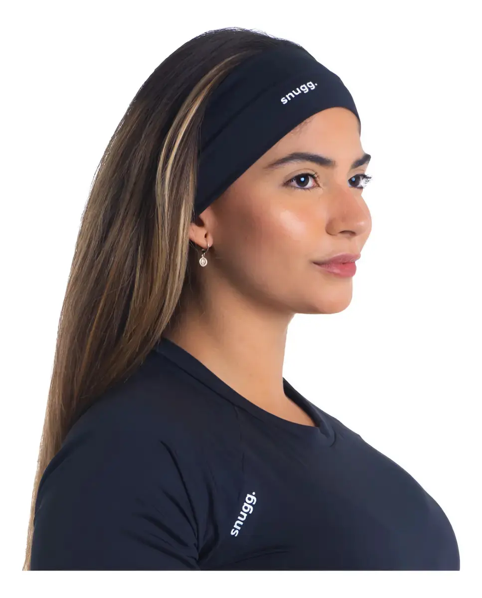 Faixa De Cabelo Elástica Headband Esportiva Proteção Uv50+ Tamanho Único