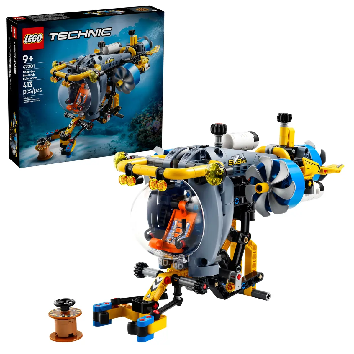 LEGO Technic Submarino de Pesquisa em Mar Profundo 42201 (413 Peças) - 1