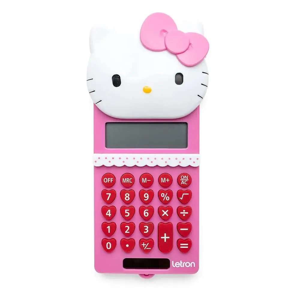 Calculadora Letron Hello Kitty 8 Dígitos Rosa - 1
