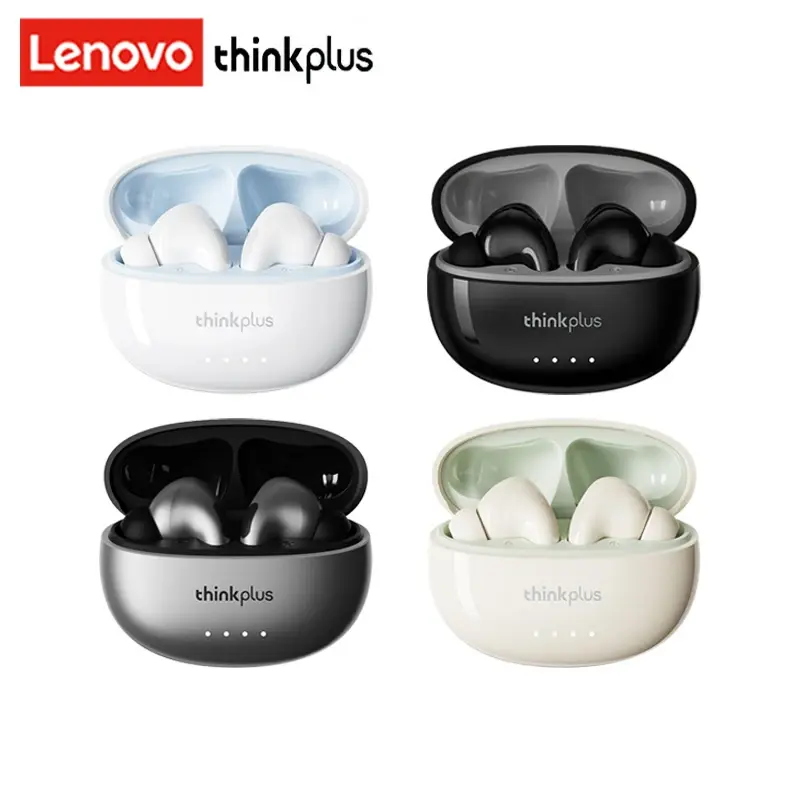 Fones de Ouvido Sem Fio Lenovo LP5 Pro Bluetooth 5.4 TWS com Som HiFi, Fones de Ouvido para Jogos e Esportes com Controle por Toque e Microfone