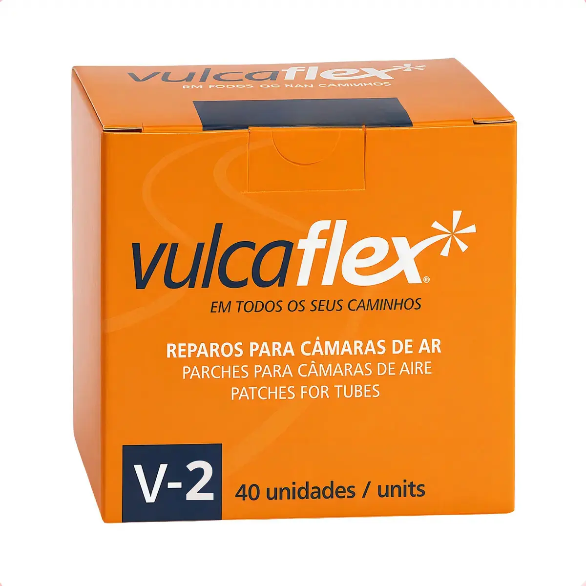 Remendo Redondo Vulcaflex Black V-2 50mm 40 Peças Carro/Caminhonete